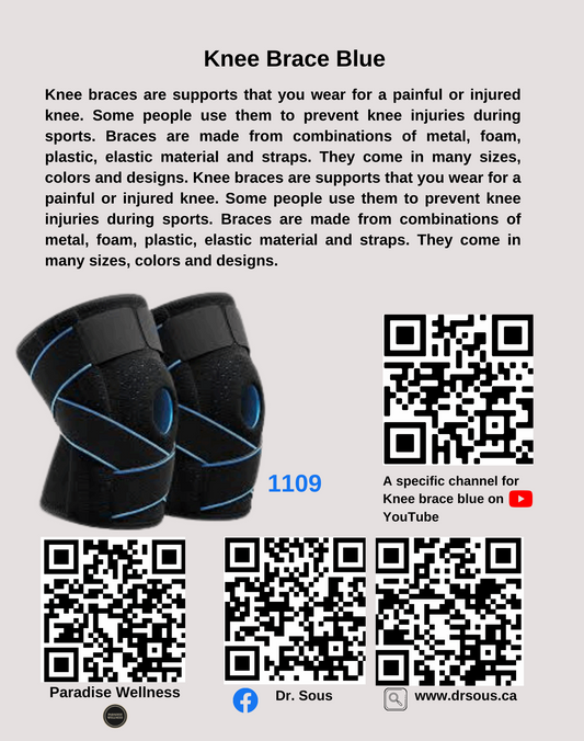 1109. Knee Brace Blue