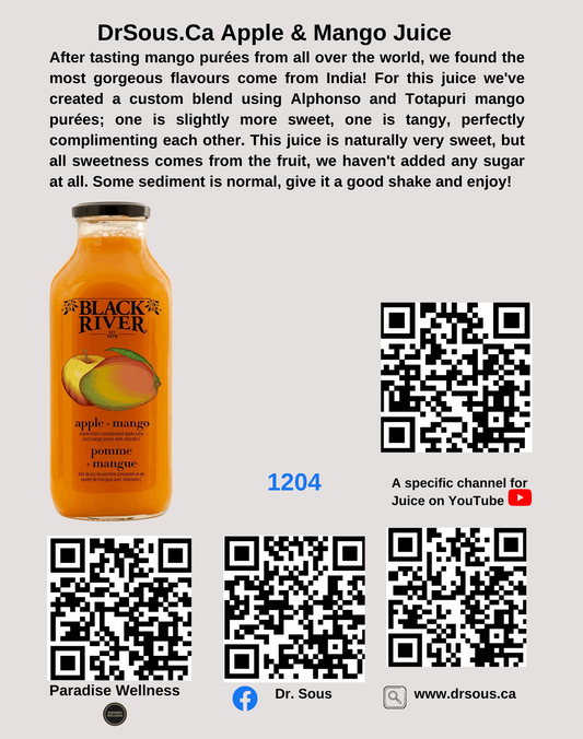 1204. DrSous.Ca Apple & Mango Juice