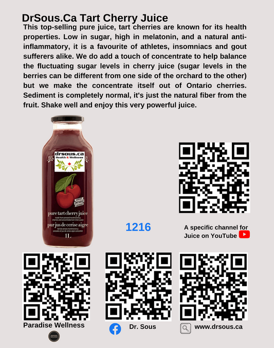 1216. DrSous.Ca Tart Cherry Juice