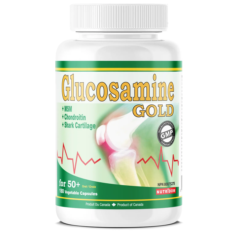 Glucosamine Gold 860mg | Glucosamine Sulfate, MSM, Chondroitin, Shark Cartilage