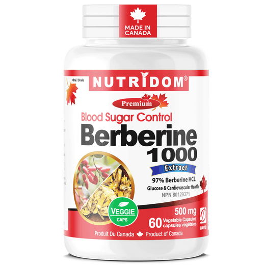 Berberina HCL 500 mg | Apoyo para el azúcar en sangre y el metabolismo | 60 cápsulas vegetales
