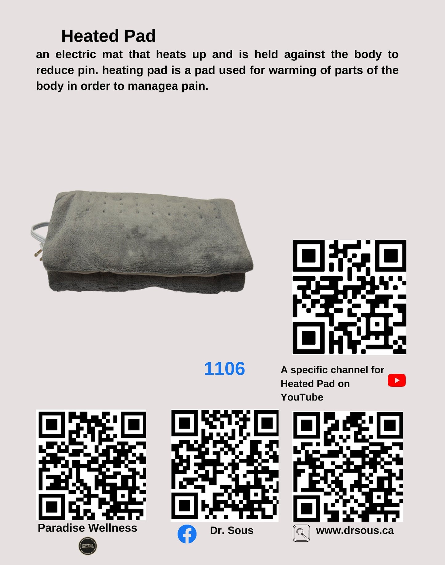 3002. 3)Neck Pain Braces Package 1) Posture Corrector, 2) FACIAL MASSAGE GUN, & 3) Heated Pad - DrSous.Ca