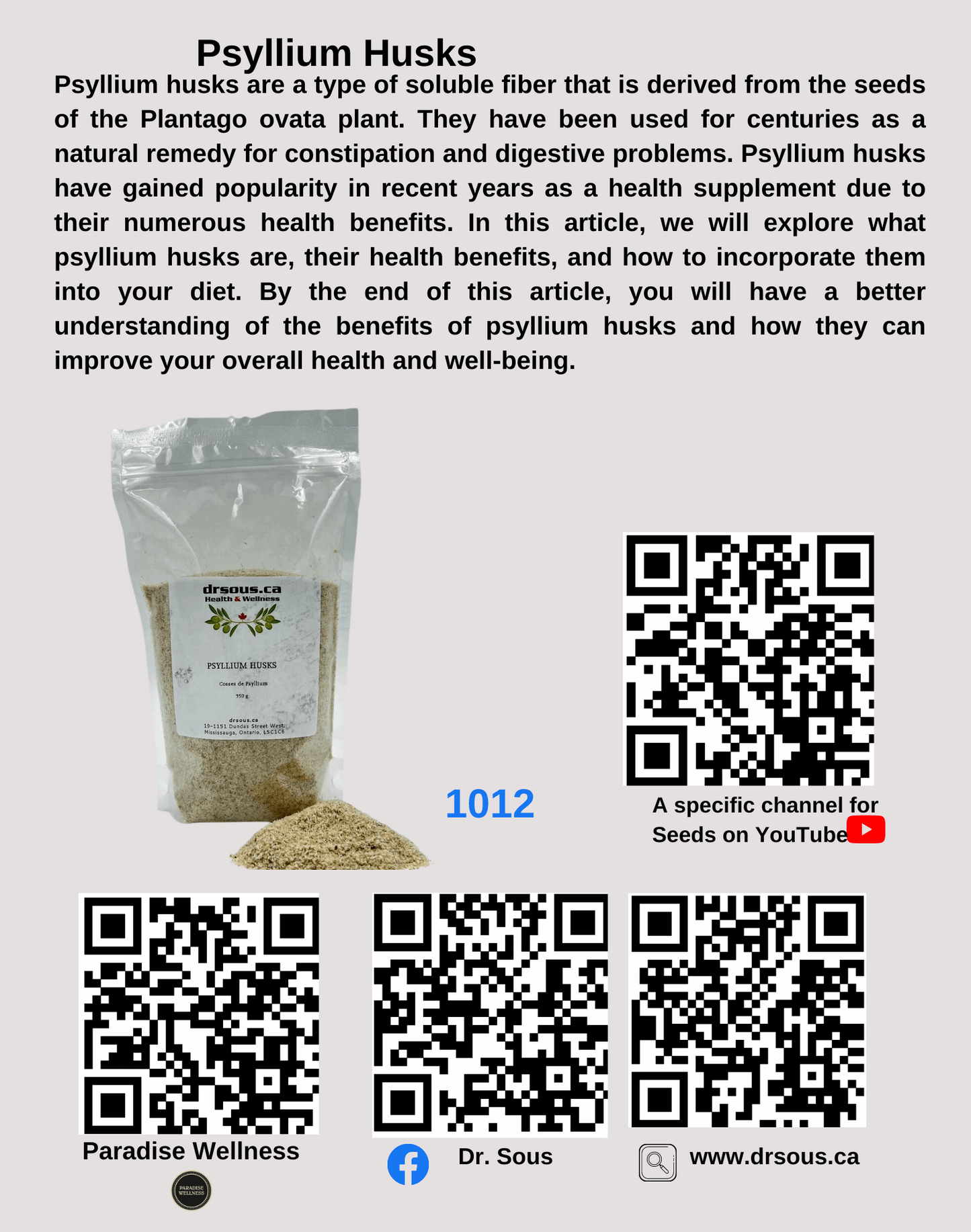 1012. Psyllium Husks