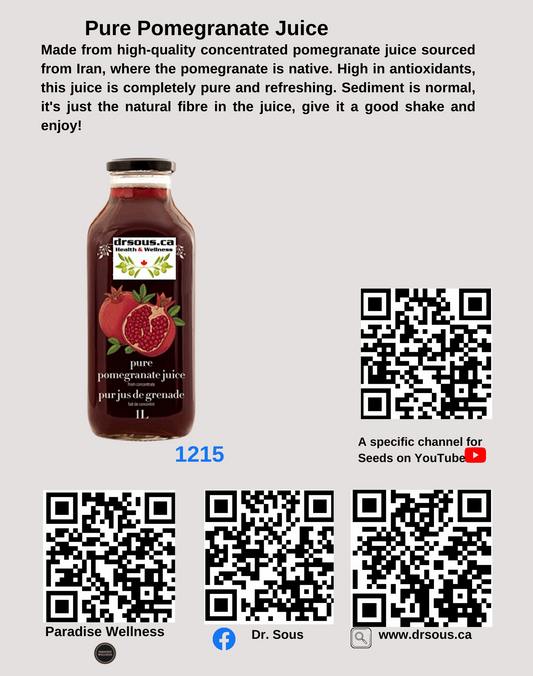 1215. DrSous.Ca Pure Pomegranate Juice