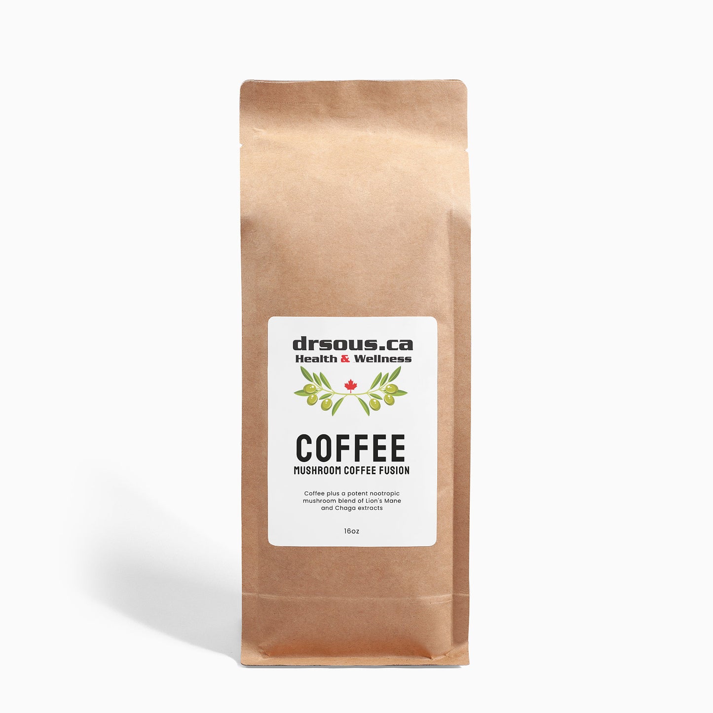 133. DRSOUS.CA Mushroom Coffee Fusion - Lion’s Mane & Chaga 16oz