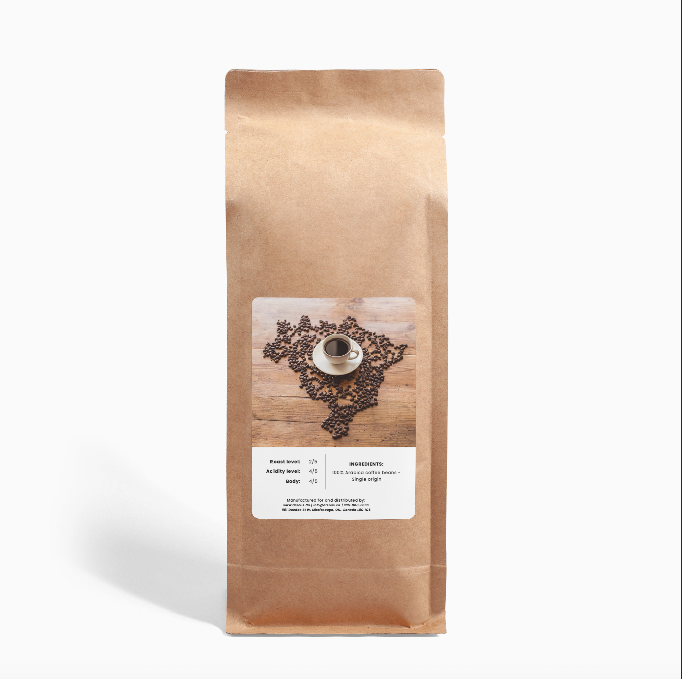 138. DrSous.Ca Mélange de café brésilien biologique 16 oz