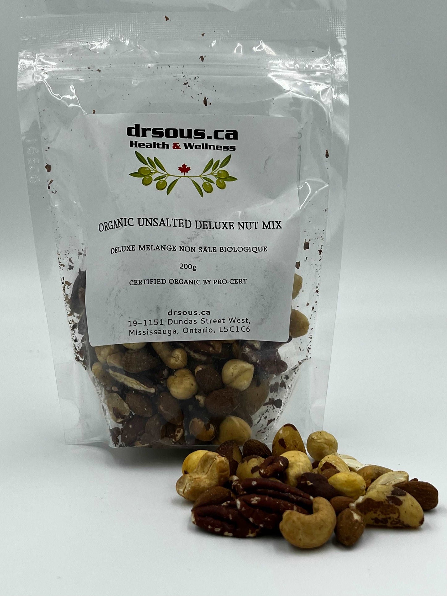 1008. Organic Unsalted Deluxe Nut Mix