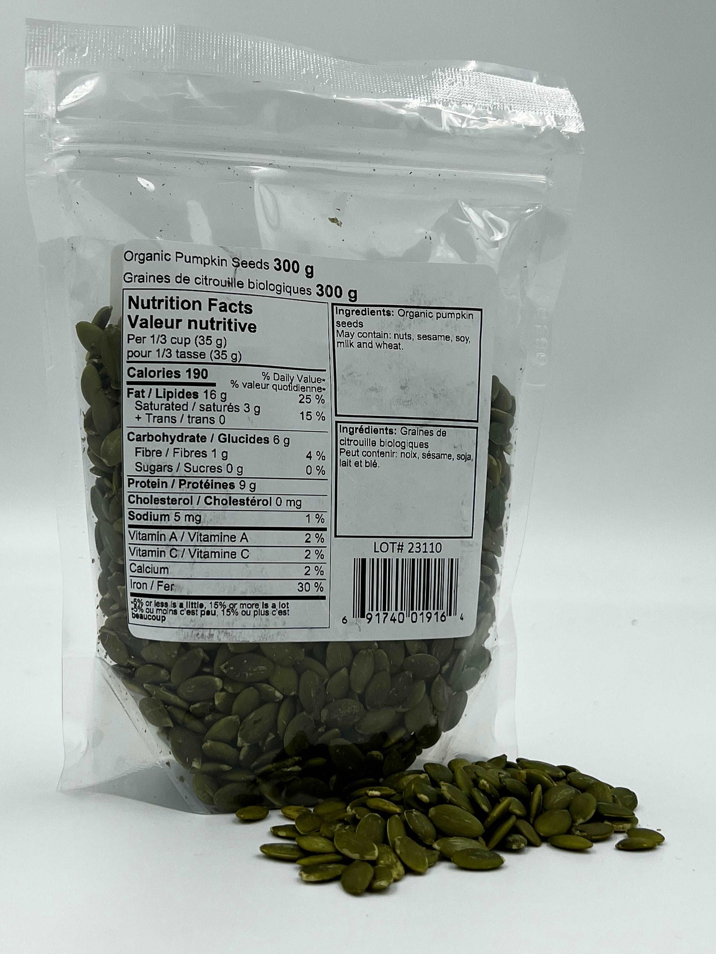 1007. Organic Raw Pumpkin Seeds