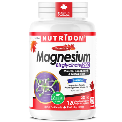 Nutridom Bisglycinate de Magnésium 200 mg