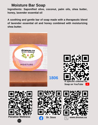 1806. Moisture Bar Soap - DrSous.Ca