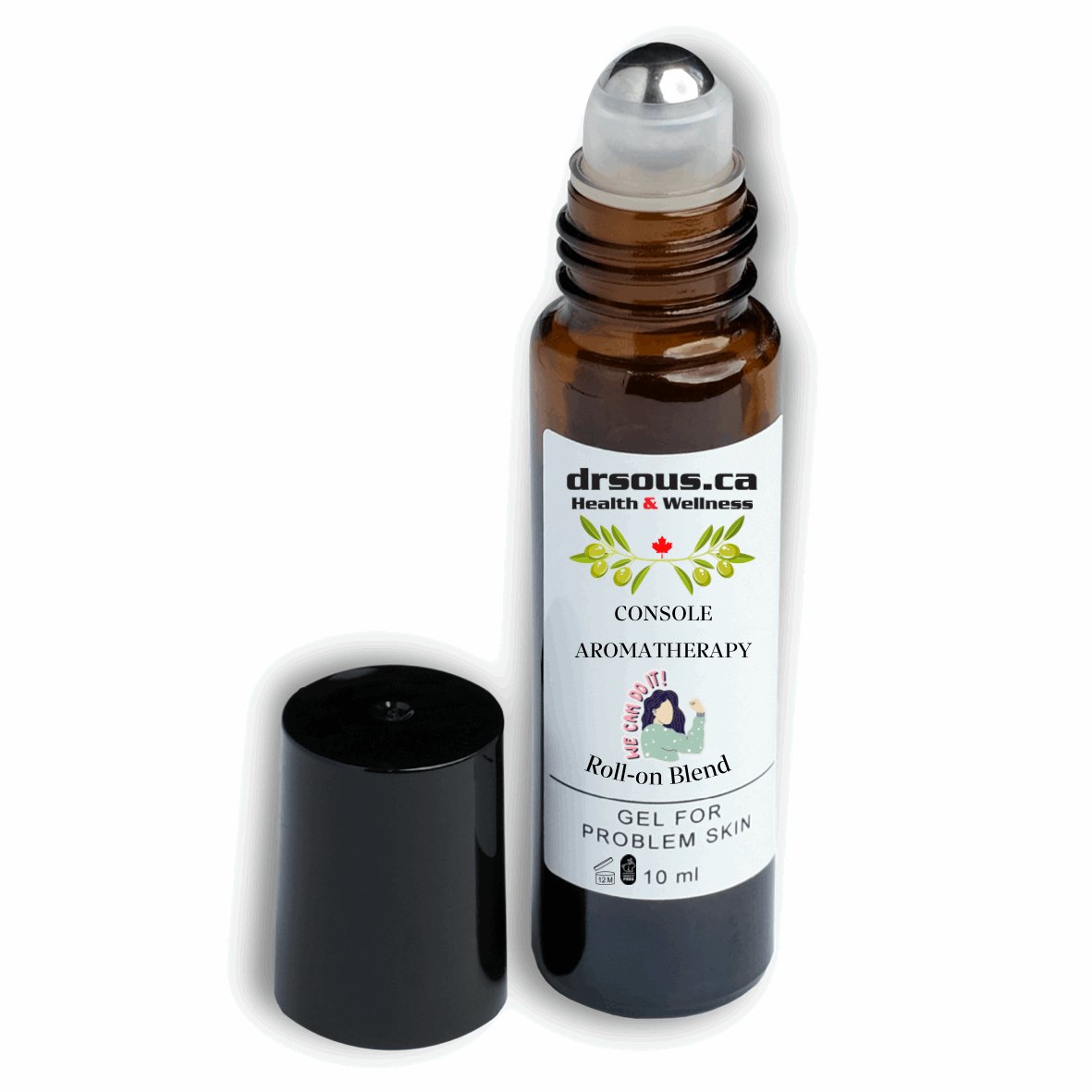 1906. Console Aromatherapy Roll-On Inspiring Blend 10 ml - DrSous.Ca