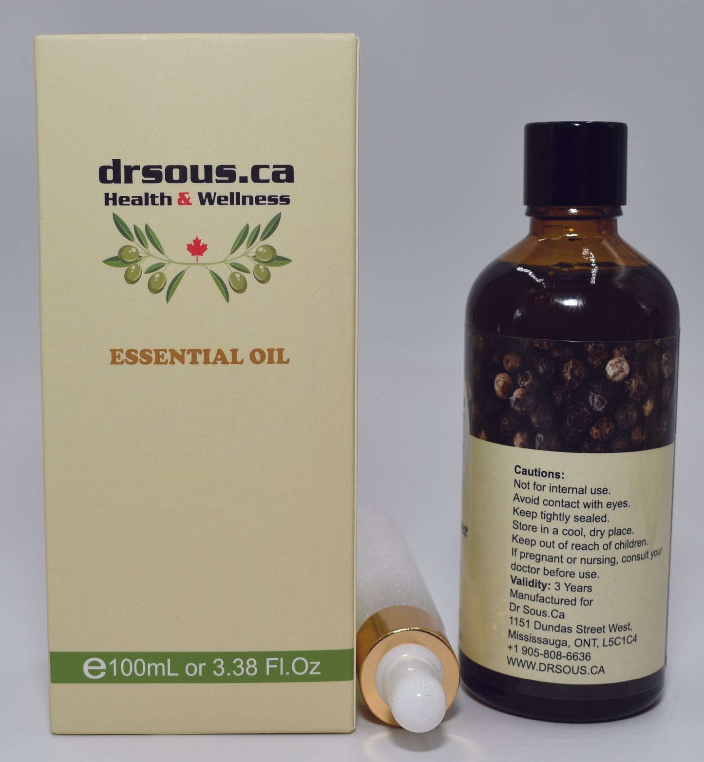 204. Black Pepper Essential Oil - DrSous.Ca