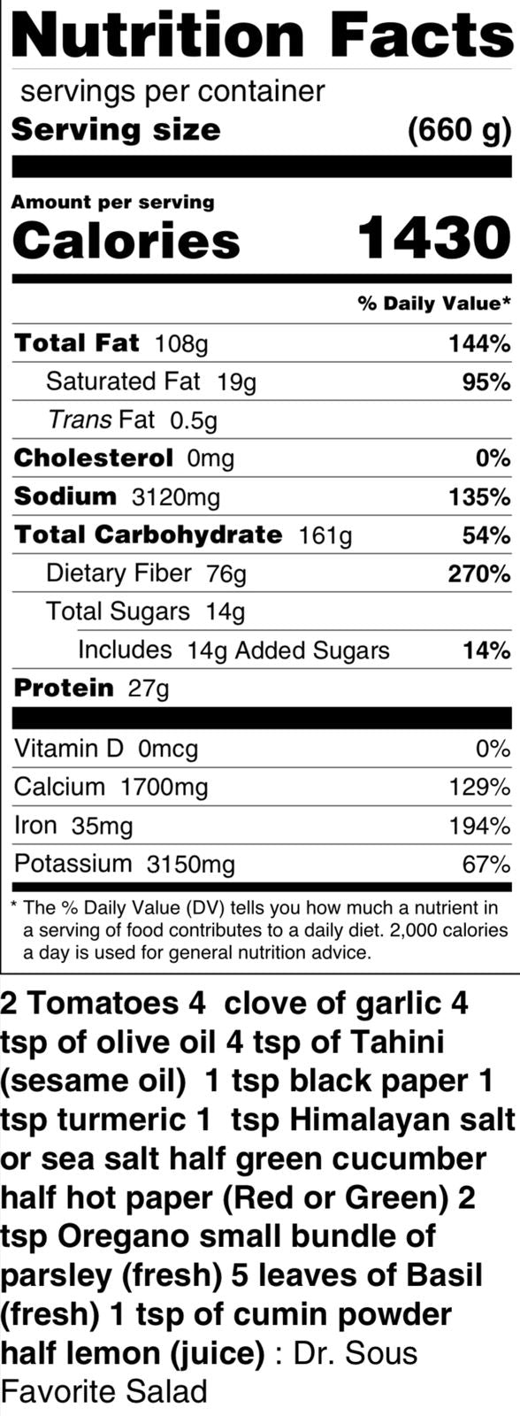 2211. Dr. sous favorite salad ( Good for diabetic, improve immunity) - DrSous.Ca