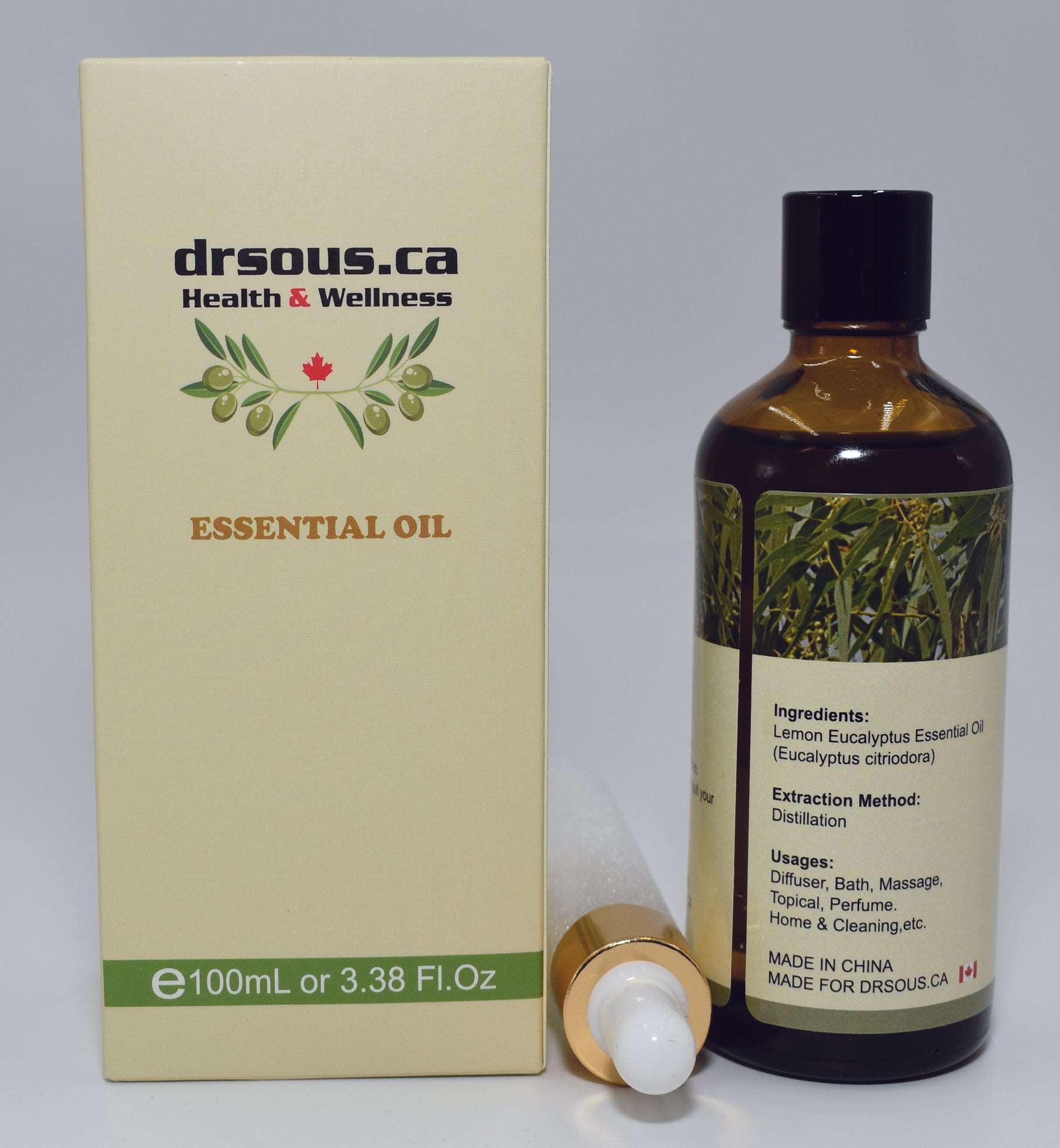 224. Lemon Eucalyptus Essential Oil - DrSous.Ca