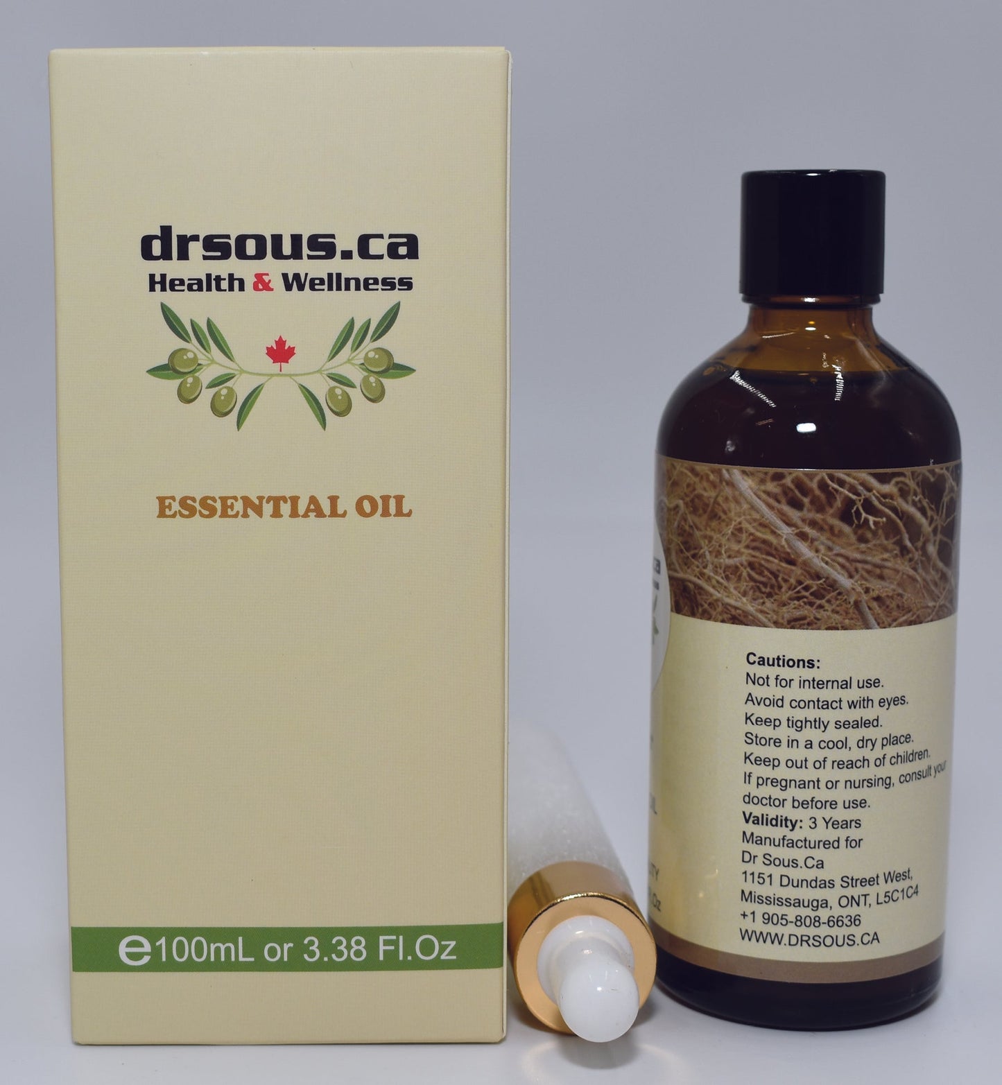 241. Vetiver Essential Oil 100ml - DrSous.Ca