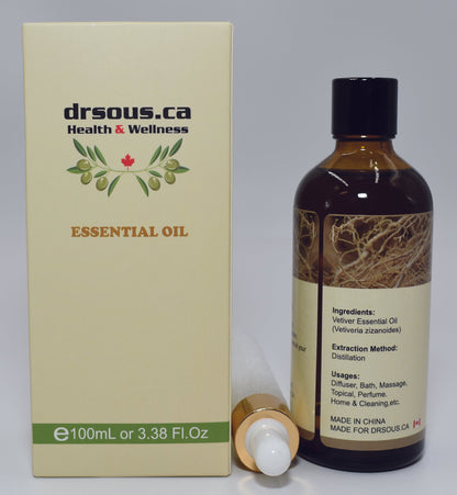 241. Vetiver Essential Oil 100ml - DrSous.Ca