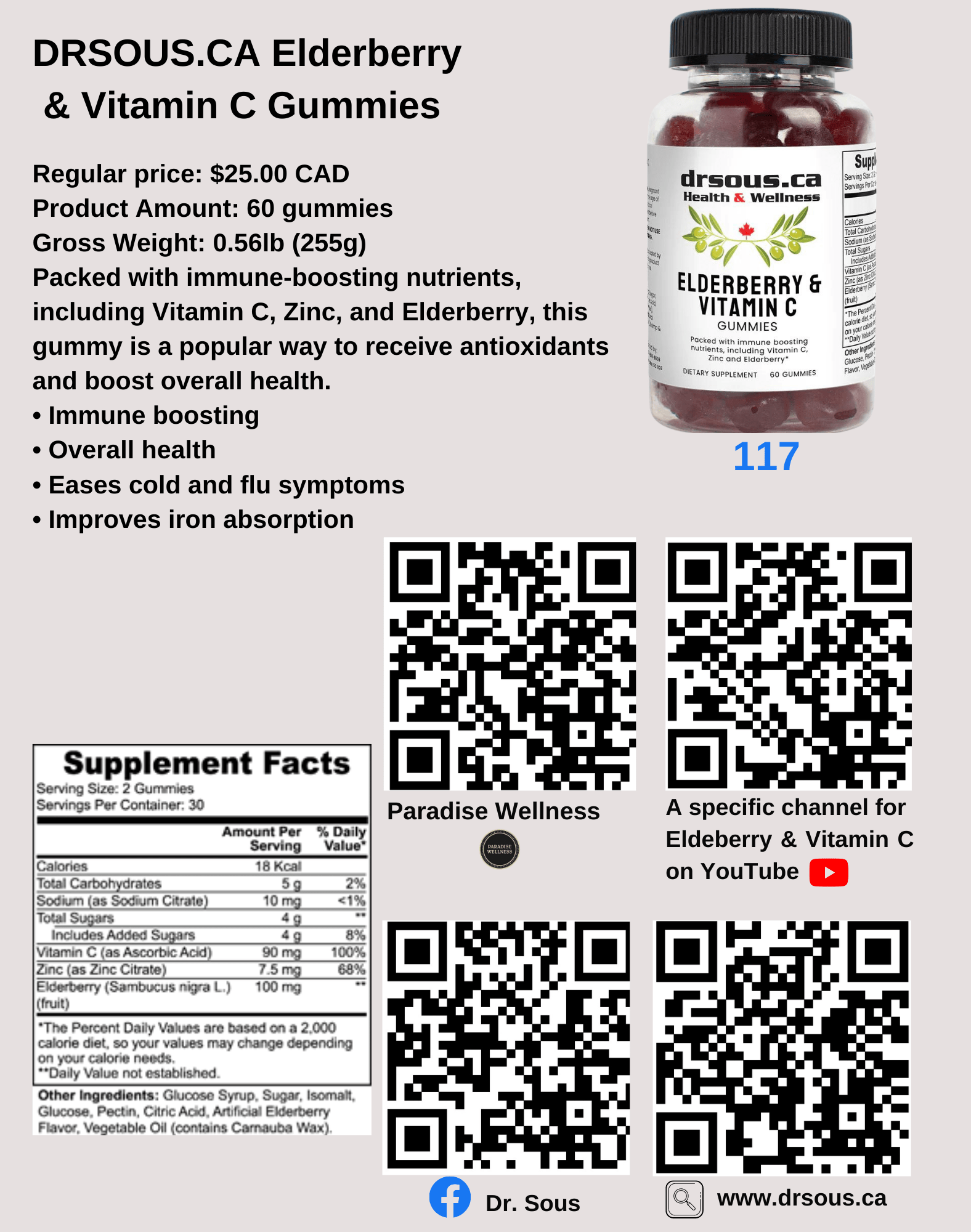 2976. Digestion Issues 2)Elderberry & Vitamin - DrSous.Ca