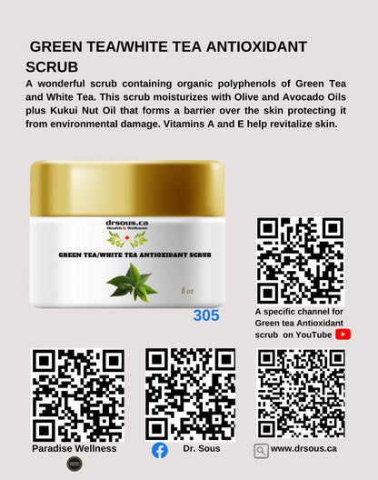 305. Green Tea/ white Tea Antioxidant scrub - DrSous.Ca