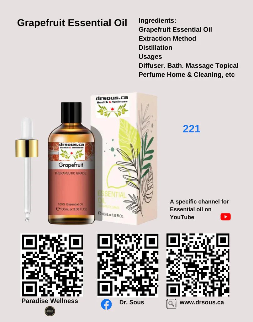 3116-Cheer Your Mood/ Make you Happy-Grapefruit, Sweet Orange ,Peppermint - DrSous.Ca