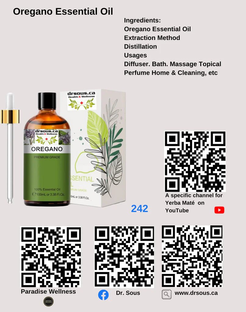 3128-Cystic Fibrosis- Oregano, Frankincense, Peppermint - DrSous.Ca