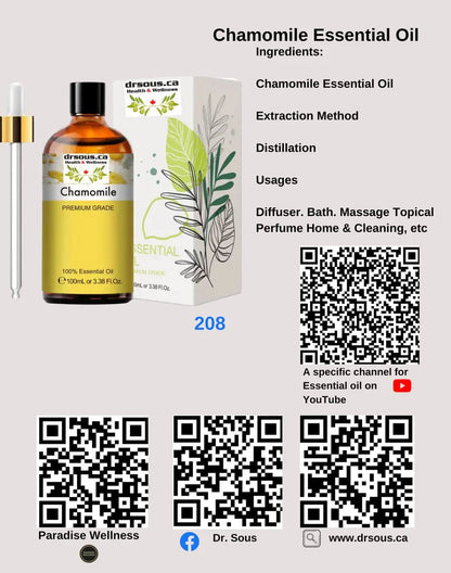 3134-Sinusitis(232. Tea Tree, 222. Lavender,208. Chamomile) - DrSous.Ca