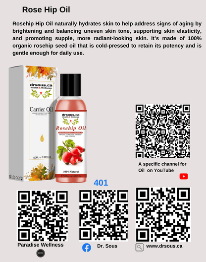 401. Rose Hip Oil - DrSous.Ca