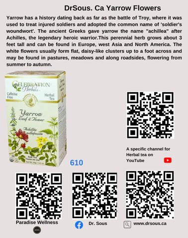 4115. 1) Respiratory Conditions/ Sore Throats/ Cough/Allergies, Digestion/ Gut Issues like bloating, Cramping, Constipation/Diuretic, Heart Health/ Lowers Blood Pressure 5 - DrSous.Ca