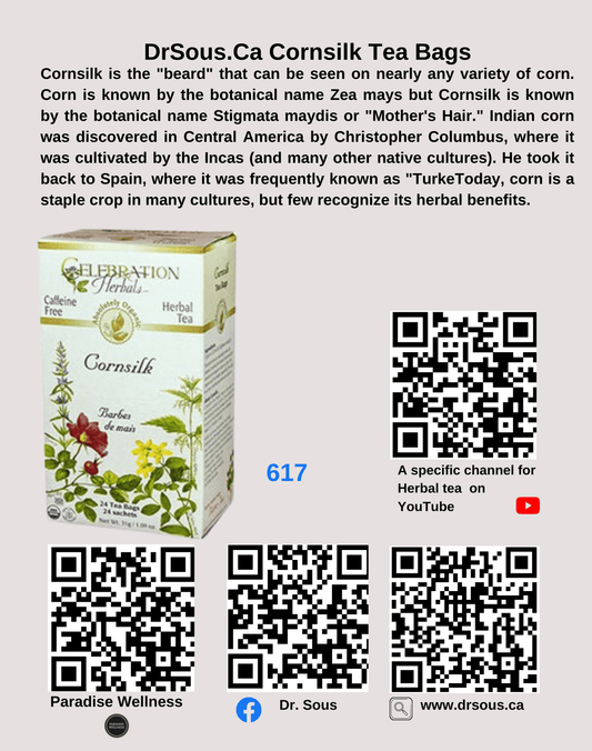 617. DrSous.Ca Cornsilk Tea Bags - DrSous.Ca