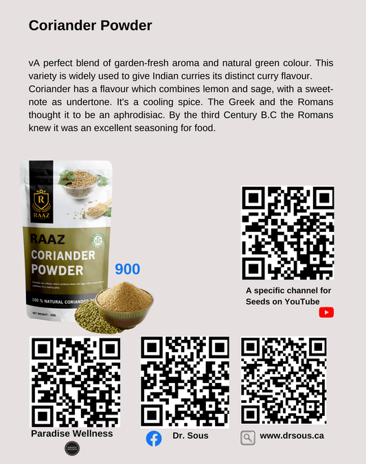 900. Coriander Powder - DrSous.Ca