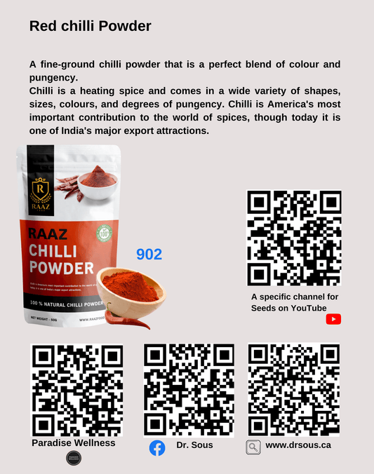 902. Red chilli Powder - DrSous.Ca